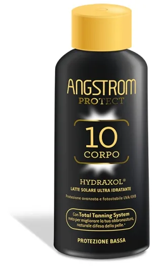 Angstrom Protect Latte Solare Ultra Idratante Corpo Protezione 10 Bassa 200 Ml