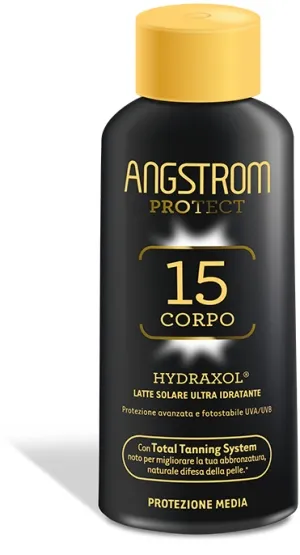 Angstrom Protect Latte Solare Idratante Corpo Protezione 15 Media 200 Ml