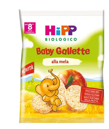 HIPP BIOLOGICO GALLETTE DI RISO MELA 30 G