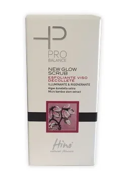 HINO NATURAL SKINCARE PRO BALANCE NEW GLOW SCRUB ESFOLIANTE VISO DECOLLETE 50 ML