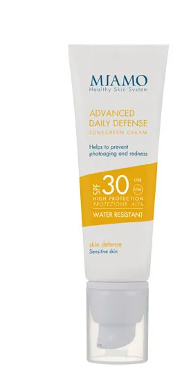 MIAMO SKIN DEFENSE ADVANCED DAILY DEFENSE SUNSCREEN CREAM SPF 30 50 ML ARROSSAMENTO CUTANEO E FOTOINVECCHIAMENTO