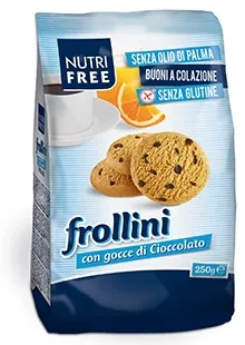 NUTRIFREE FROLLINI CON GOCCE DI CIOCCOLATO 250 G