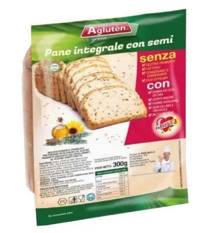 AGLUTEN PANE INTEGRALE CON SEMI 300 G