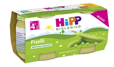 HIPP OMOGENEIZZATO PISELLI 2X80 G