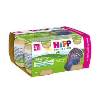 HIPP BIO OMOGENEIZZATO TACCHINO 80G 4PZ