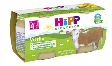 HIPP BIO OMOGENEIZZATO VITELLO 80 G 2 PEZZI