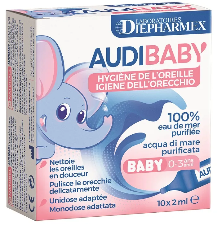 AUDIBABY 10 ACQUA DI MARE PURIFICATA 10 FLACONCINI MONODOSE 2 ML