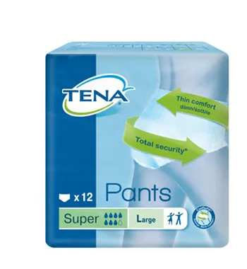 PANNOLONE PULL UP TENA PANTS SUPER TAGLIA LARGE 12 PEZZI