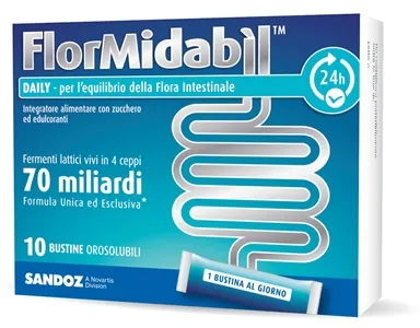 FLORMIDABIL DAILY 10 BUSTINE OROSOLUBILI 1,5 G