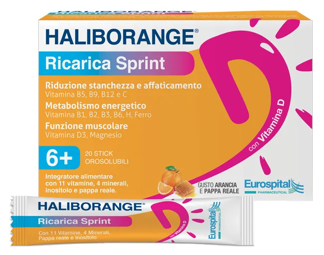 Haliborange Ricarica Sprint 20 Stick Pack 2 G