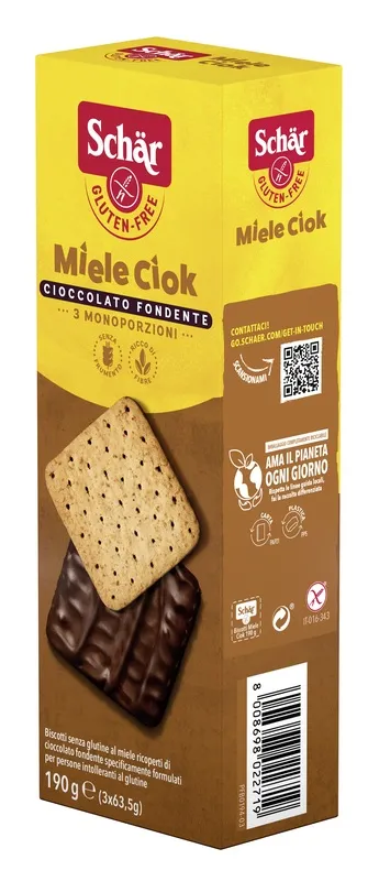 SCHAR BISCOTTI MIELE CIOK 190 G