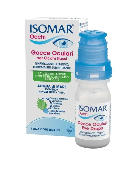 Isomar Occhi Gocce Oculari All'acido Ialuronico 0,20% 10 Ml Senza Conservanti