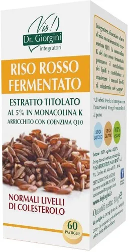 RISO ROSSO FERMENTATO ESTRATTO TITOLATO 60 PASTIGLIE