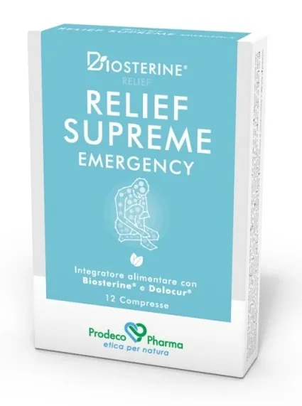 BIOSTERINE RELIEF SUPREME EMERGENCY 12 COMPRESSE