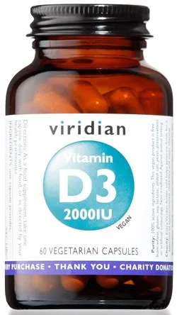 VIRIDIAN VITAMIN D3 2000IU 60CPS