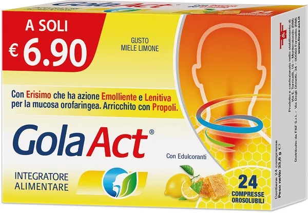 GOLA ACT MIELE LIMONE 62,4 G 24 CARAMELLE