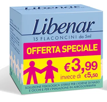 Libenar 15 Flaconcini Soluzione Isotonica 5 Ml