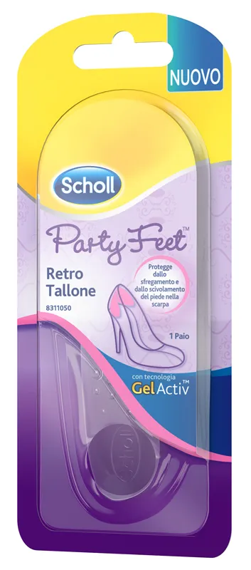 Plantare Ortopedico Per Retro Tallone Party Feet Scholl Gel Activ 1 Paio