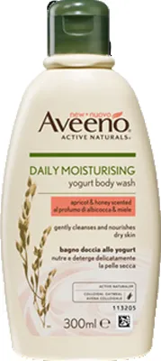 Aveeno Bagno Doccia Yogurt Albicocca & Miele 300 Ml Promo