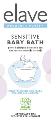 ELAVE BABY BATH DETERGENTE DELICATO CON CAMOMILLA E ALOE VERA BIOLOGICO 400 ML