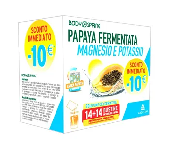 BODY SPRING BIPACK PAPAYA MAGNESIO POTASSIO 14 BUSTINE OROSOLUBILI