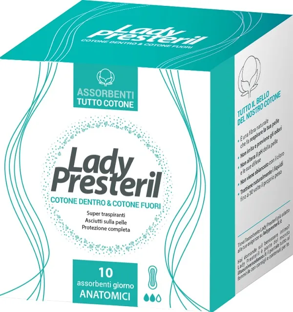 LADY PRESTERIL ANATOMICO POCKET 10 PEZZI