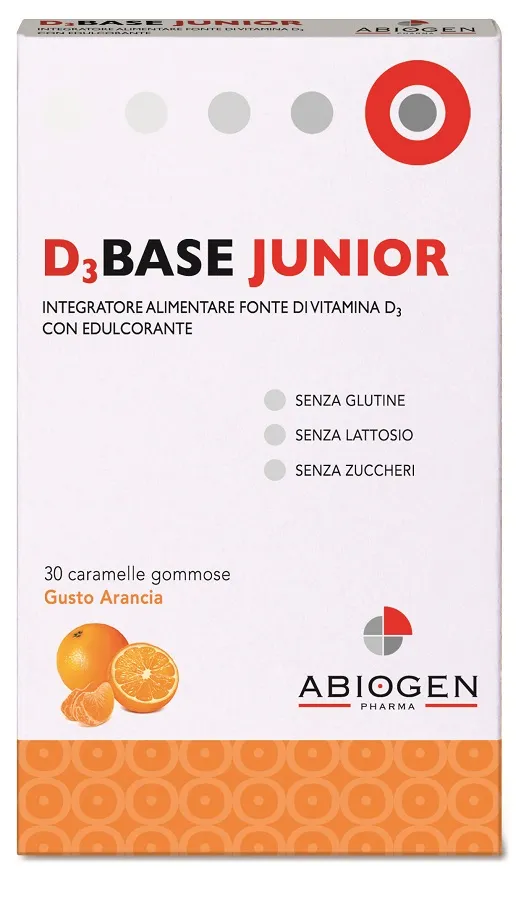 D3BASE JUNIOR 30 CARAMELLE GOMMOSE ARANCIA