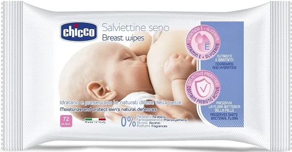 CHICCO SALVIETTE DETERGENTI PER IL SENO 72 PEZZI