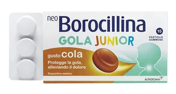 Neoborocillina Gola Junior 15 Pastiglie Gommose