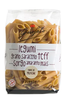 GAROFALO PENNONI PASTA SENZA GLUTINE LEGUMI E CEREALI 400 G