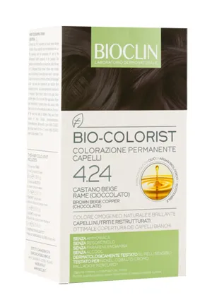 BIOCLIN BIO COLORIST COLORAZIONE PERMANENTE CASTANO BEIGE RAME CIOCCOLATO