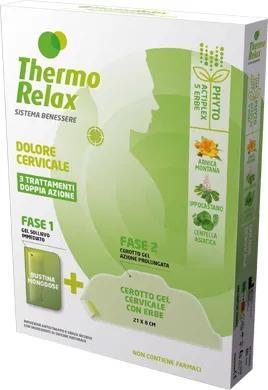 THERMORELAX PHYTO GEL DOLORE CERVICALE FASE 1 GEL SOLLIEVO IMMEDIATO E FASE 2 CEROTTO GEL CERVICALE CON ERBE 3 PEZZI