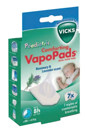 VICKS VAPOPADS ROSEMARY & LAVENDER SCENTE 7 PEZZI