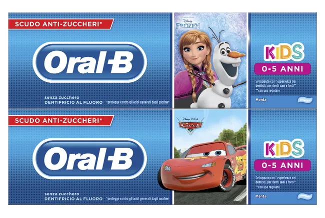 Oralb Dentifricio Kids Frozen&cars 0-5 Anni 75 Ml