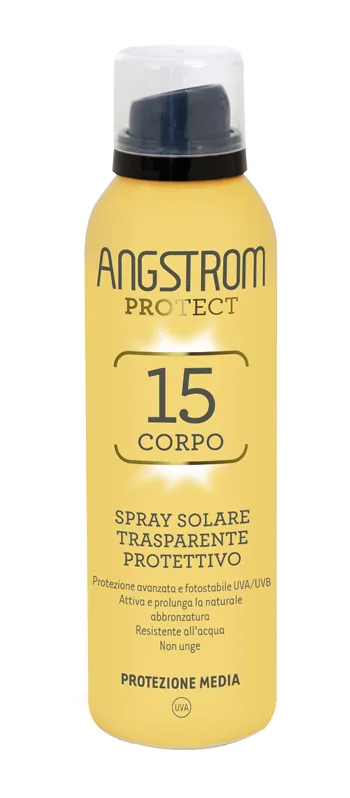 Angstrom Protect Corpo Spf 15 Spray Solare Trasparente 150 Ml