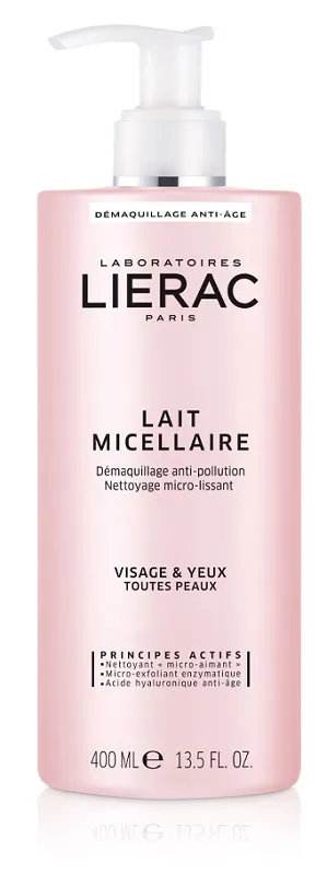 LIERAC LATTE MICELLARE 400 ML