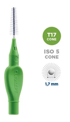 Curasept Proxi T17 Cone Verde/green 5 Pezzi