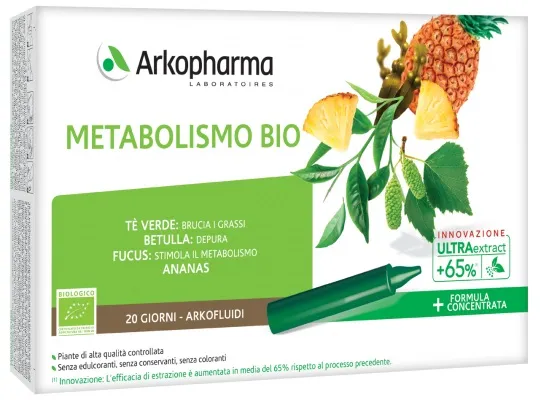 Arkofluidi Ultra Suoni Metabolismo Bio 20 Fiale