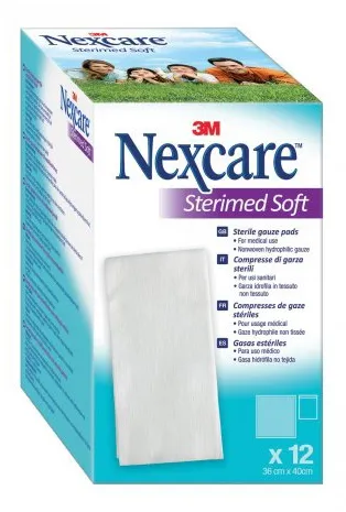 Garza Compressa Sterile Nexcare Sterimed Soft 18 X 40 Cm Multilingual 12 Pezzi