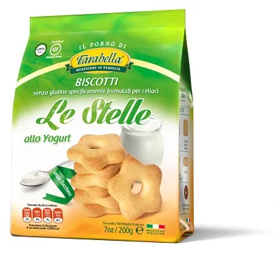 FARABELLA BISCOTTI LE STELLE YOGURT SENZA ZUCCHERO 200 G