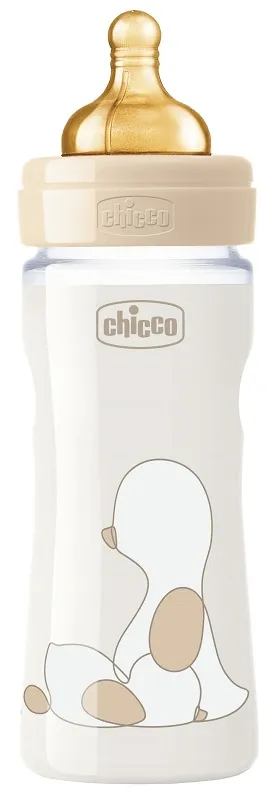 CHICCO BIBERON ORIGINAL 250ML TOUCH REGULAR UNISEX CON TETTARELLA IN CAUCCIU'