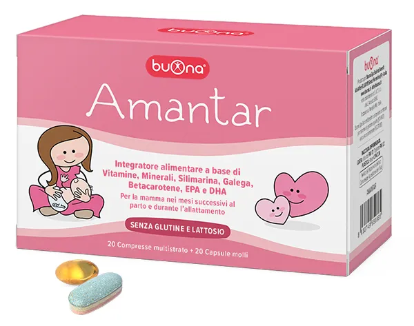 AMANTAR 20 COMPRESSE DA 1,6 G + 20 CAPSULE DA 0,637 G