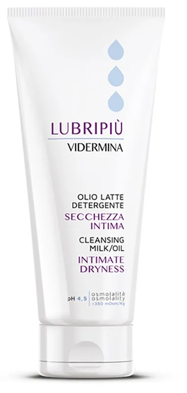 Vidermina Lubripiu' Olio Latte Detergente Secchezza Intima 200 Ml