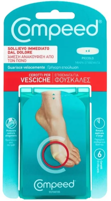 Compeed Cerotti Per Vesciche Piccolo 6 Pezzi