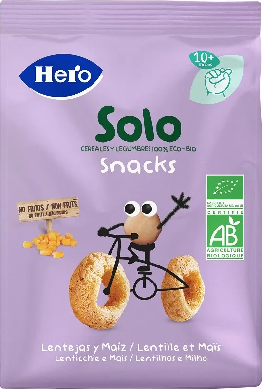 Hero Solo Snack Lenticchie Mais 100% Bio 50 G