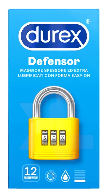 Profilattico Durex Defensor 12 Pezzi