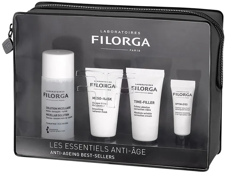 Filorga Discovery Kit 2020 Best Seller 1 Soluzione Micellare + 1 Meso Mask + 1 Crema Time Filler + 1 Optim Eyes