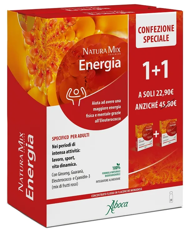 Natura Mix Advanced Energia 10 + 10 Flaconcini Confezione Speciale