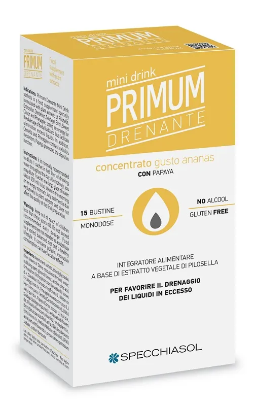 Primum Drenante Minidrink Ananas 15 Stick Da 10 Ml