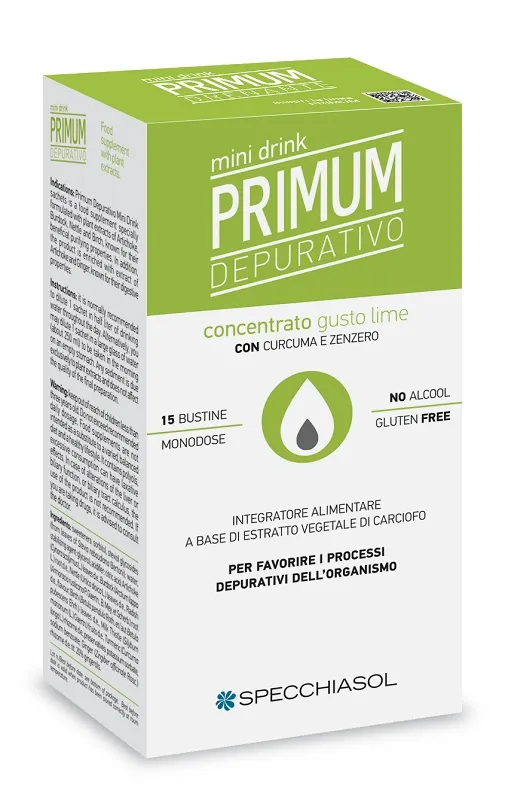 Primum Depurativo Minidrink Lime 15 Stick Da 10 Ml